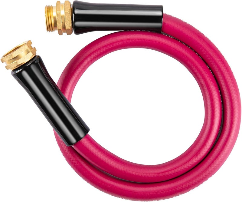 WELLUCK Garden Hose 5/8 in x 3 ft, Heavy Duty Durable Anti Kink Flexible Garden Water Hose for Drinking Water Safe BPA Free, All-weather Lightweight Water Hose for Garden RV Camper Marine - Image 1